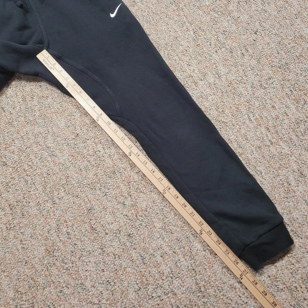 Nike Fleece Jogger Sweatpants Mens Small Black Tapered Activewear Sportswear